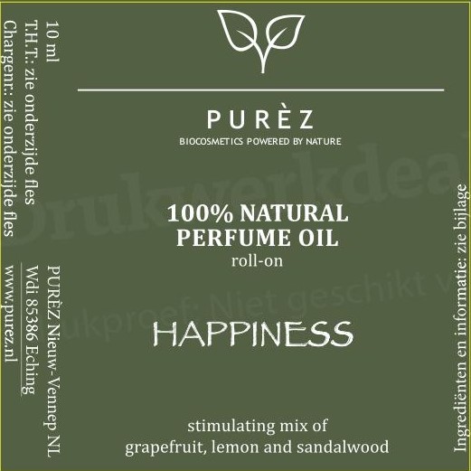 PURÈZ "Happiness" Perfume Oil 10ml